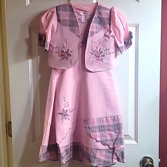 Vintage Custom Pageant Dress with Removable Vest - Picture 1 of 8